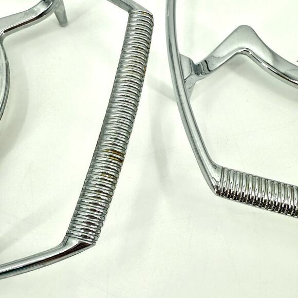 Lot Of 3 Corning Ware P-7-M-1 Casserole Cradle Chrome Trivet Hold 1.5 Quart Dish - Picture 8 of 15